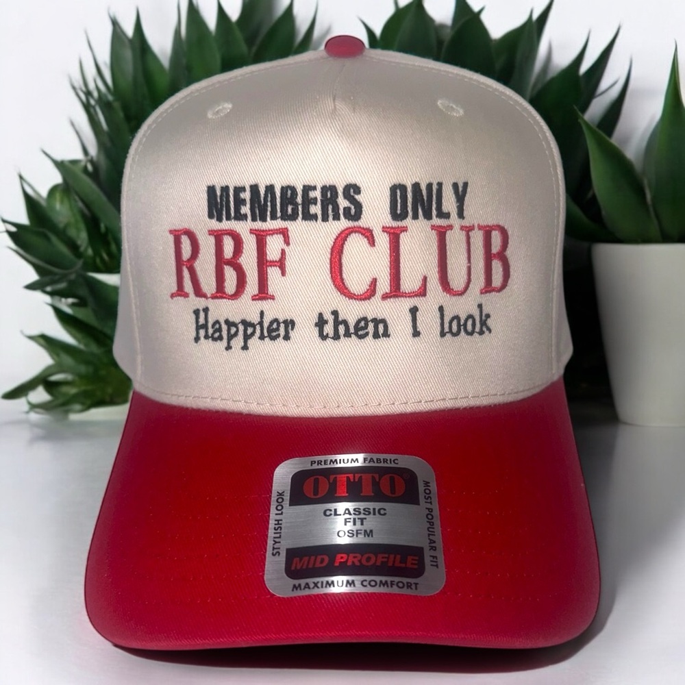 RBF Members Only Red and Cream Cap